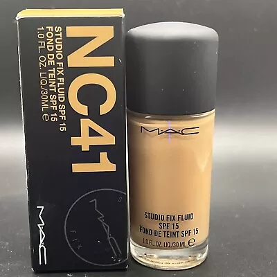 NC41 ~ MAC Studio Fix Fluid Foundation SPF15 1oz/30ml 24hr Wear • $26.80