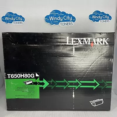 Lexmark T650H80GA Black High Yield Print Cartridge 25K Pg T650 T652 T654 T656 • $159