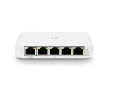 Ubiquiti Switch Flex Mini 5-Port Switch Layer RJ45 2 PoE (USW-Flex-Mini) • $47.99