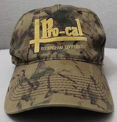 $14.99 • Buy Vtg Pro Cal Rockingham Cooperative Hat Snapback Cap Camo Harrisonburg VA Cobra