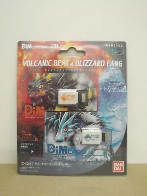 Bandai Digital Monster Digimon Dimcard Set Vol.1 Volcanic Beat+Blizzard Fang • $45