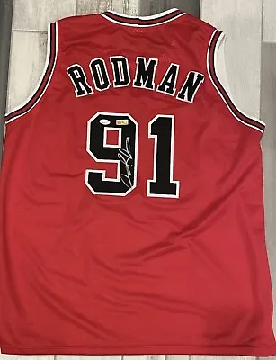 $299 • Buy Dennis Rodman Signed Chicago Bulls Autographed Jersey JSA / PIA