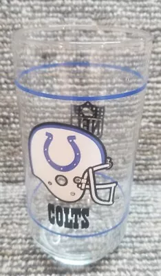 Vintage NFL Mobil Indianapolis Colts Drinking Glass Indy Football  • $10.50