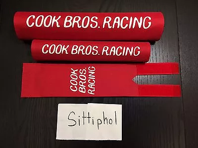 Cook Bros Racing Oldschool BMX Pad Set Blue CBR PK RIPPER GJS REPOP RED Fabric • $81.67