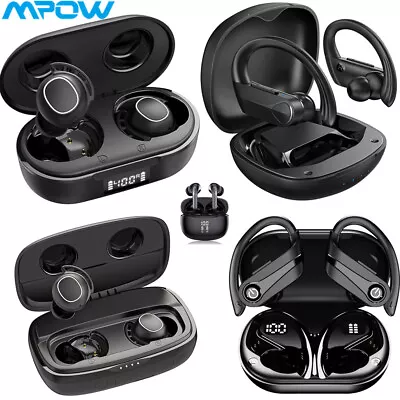 MPOW Bluetooth TWS Earphones Wireless Earbuds Headphones Headset Sports Running • £18.99