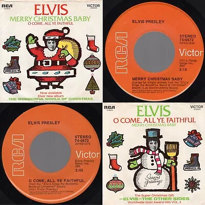 UNPLYD? Elvis Presley  Merry Christmas Baby  RCA Victor 74-0572 1971 Christmas • $152