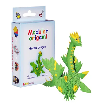 ATH Press 3D Kit For Assembling Modular Origami Green Dragon • $16