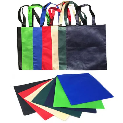 3 Pack Plain Reusable Grocery Shopping Totes Bag Bags Recycled Eco Friendly 15  • $10.95