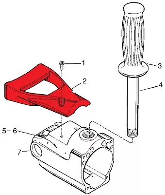 Milwaukee 31-44-1550 Spade Handle For 1/2  Compact Drill (Fits 1610 1630 1660) • $18.95