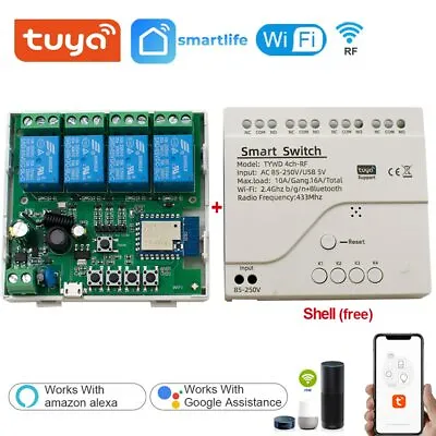 Smart Wifi Switch Module 12V 24V 220V RF 433 Remote Control Appliance Control • $24.39