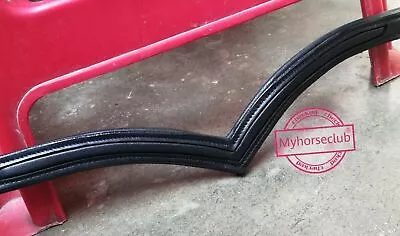$14 • Buy High Quality V Shape Genuine Leather Empty Channel Browband **** Free P&p**