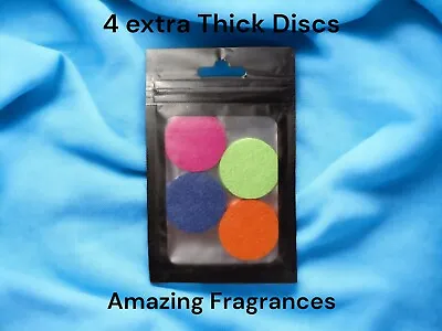 4 X THICK 30mm VACUUM DISCS Hoover Freshener Fragrance Scented ILLUMINATES ODOUR • £3.65