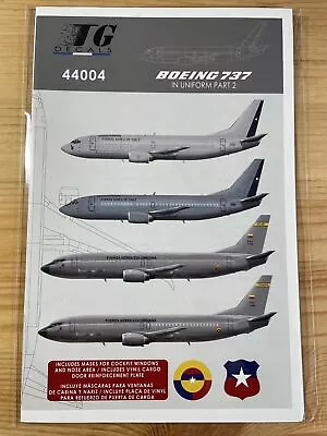 Boeing 737 In Uniform Part 2 -  Decal Sheet - 1/144 Scale TG Decals Part#44004 • $19