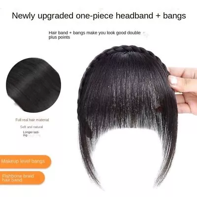 Fringe Hair Hairband Extensin Wig Clips Hair Clips Wig Bangs Hair Accessories • £5.08