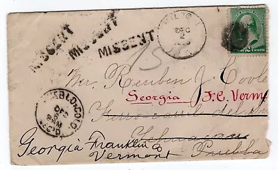 Milton VT To Puebla Mexico Missent To Pueblo CO And Finally Returned To Sender • $31.50