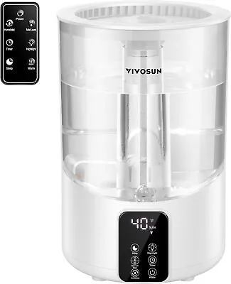 VIVOSUN 4L 2-in-1 Cool & Warm Mist Air Humidifier Essential Oil Diffuser • $53.99
