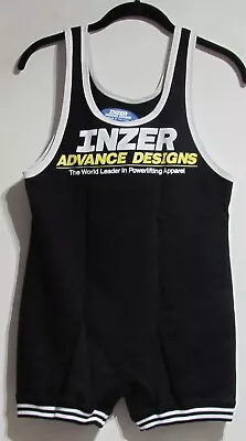 Inzer/Matman Singlet-Lifting/MMA Medium Black W/Yellow Trim (Only Used 1X) • $36.99