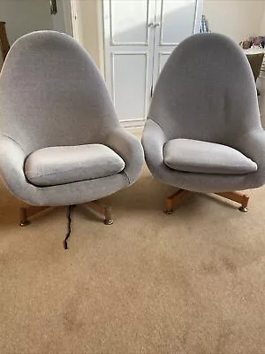 Vintage Retro Greaves And Thomas Swivel Egg Chair Teak Vintage/ 1960's 1970's • £39.99