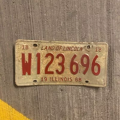 1968 Illinois Trailer License Plate Vintage Auto Tag Garage Wall Decor W 123696 • $9.99