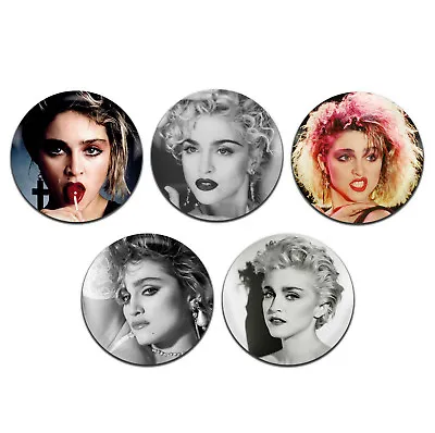 5x Madonna 80's Pop Singer 25mm / 1 Inch D Pin Button Badges • £3.49