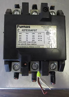 FURNAS 42FE35AFGT Definite Purpose Contactor 240-600V 25-40HP 3-Pole 120V Coil  • $37.50