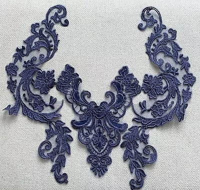 3 Pieces Lace Appliques Motif Mesh Sewing Bridal Wedding • £6.29