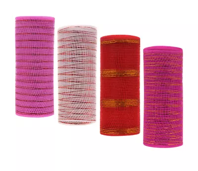 New Decorative Valentine's Mesh  6 In X 5 Yd ~ Choice Of Color • $6.49