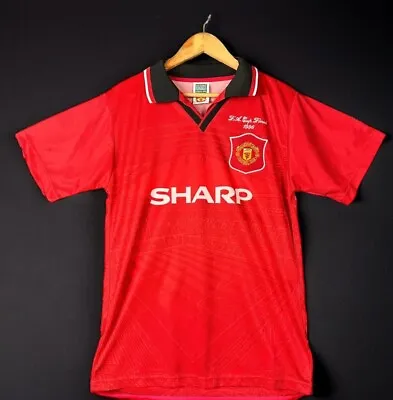 Score Draw Manchester United 1996 FA Cup Final Shirt - Scholes 22 - Medium • £55