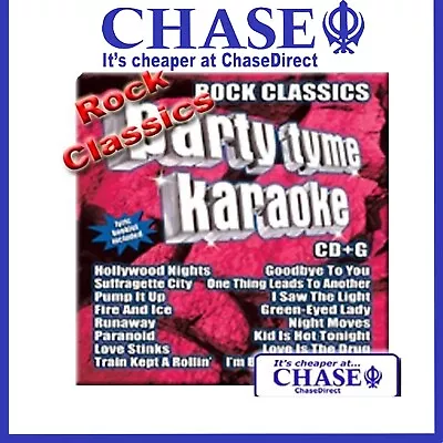 Party Tyme Karaoke Cd Cdg Cd+g Disc Backing Tracks Songs - Rock Classics • £7.99