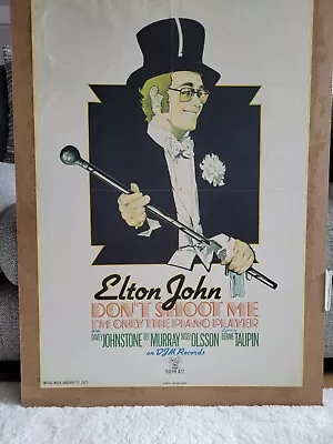 Vintage Elton John Music Poster • $497.34