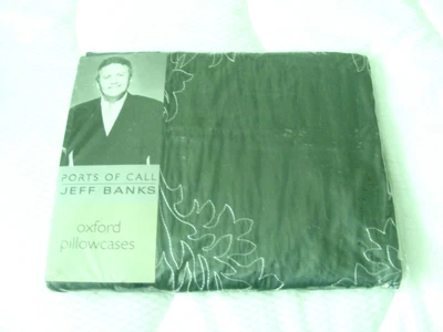 £6.85 • Buy 2 Prs Of New And Used Beautiful Jeff Banks Ports Of Call Blue Oxford Pillowcases