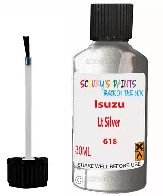 For Isuzu Wizard Lt Silver Touch Up Code 618 Scratch Car Chip Repair Paint • £6.99