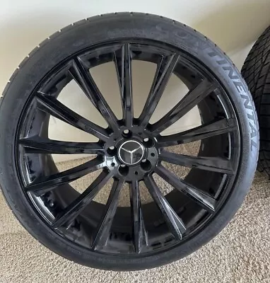 22'' Wheels For Mercedes S550 4MATIC COUPE 2015-17 22X9 (4) & Continental Tires • $1500