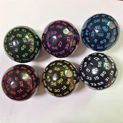 D100 Toy Glitter Dungeons And Dragons Dice Dices Game Accessory Iidescent • $15.72