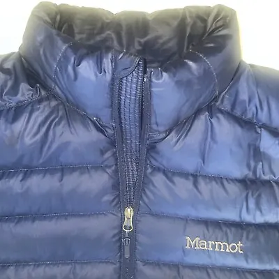 Marmot  XL  ARCTIC BLUE Men's Azos Down WARM Jacket 700 Fill Ski Winter Full Zip • $92