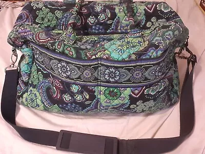 Vera Bradley Blue Rhapsody Laptop Messenger Bag Travel Trolley Sleeve Crossbody • $29.99