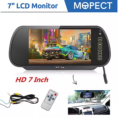 ESSGOO 7  LCD Parking Monitor Rear View Mirror HD Screen For Reversing Camera • $42.49