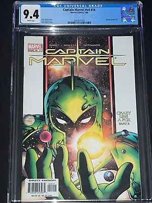 Captain Marvel #16 CGC 9.4 - 1st Phyla-Vell Appearance - 2004 • $37.99