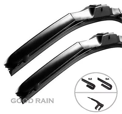 2 X HYBRID WINDSHIELD WIPER BLADES Wiper For Nissan Micra K13 530/350 • $18.13