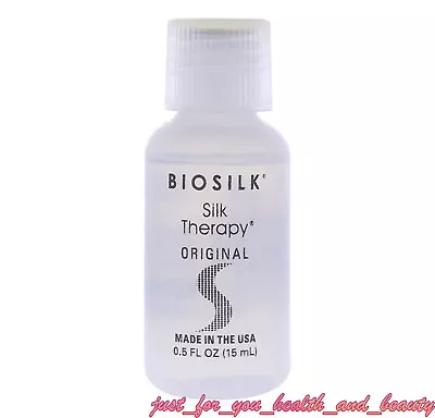 Biosilk Silk Therapy Original  15 Ml / 0.5 Oz Hair Shine Repair Serum • £3.95