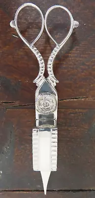 £16.95 • Buy Vintage Silver Plate Tension Loaded Footed Candle Snuffer/wick Trimmer 7  Long