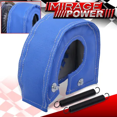 T3 GT30 GT32 GT35 TO4E TO4B T3/T4 Turbo Charger Heat Shield Cover Mesh Wrap Blue • $20.99