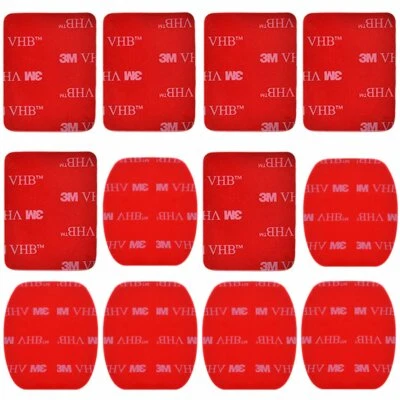 $10.96 • Buy 12pcs Flat Curved Mounts 3M Adhesive Sticky Pads Set For Gopro Hero 3/2/1 New