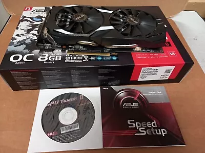 Asus  Radeon RX580 Video Card. 8 GB OC Edition. Dual-RX580-O8G • $235