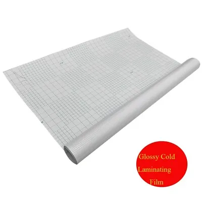 25x180in Glossy Cold Roll Laminating Film 3mil Adhesive Paper Glue Vinyl • $14.37