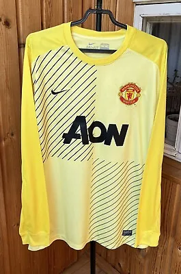 Manchester United Nike    2013-2014 Goalkeeper Football Jersey Size Xl • $75