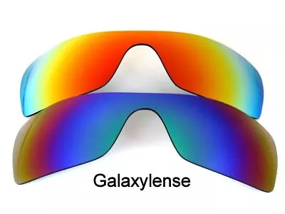 Galaxy Replacement Lenses For Oakley Batwolf Green&Red Polarized 100%UVAB 2PAIRS • $13.03