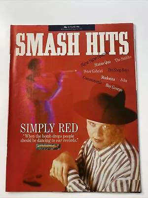 Simply Red :smash Hits Magazine -1985 - Sigue Sigue Sputnik Poster / Madonna   • £16.95