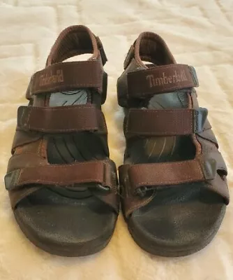 Timberland Mens Brown Leather Sandals Size 10M • $23.90