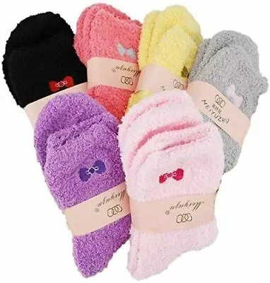 £8.59 • Buy 6Pairs Women Ladies Soft Fluffy Bed Socks Winter Warm Lounge Slipper Fleece Sock